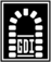 A black and white image of the logo for gdi.