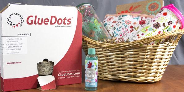 A basket of baskets and some glue dots